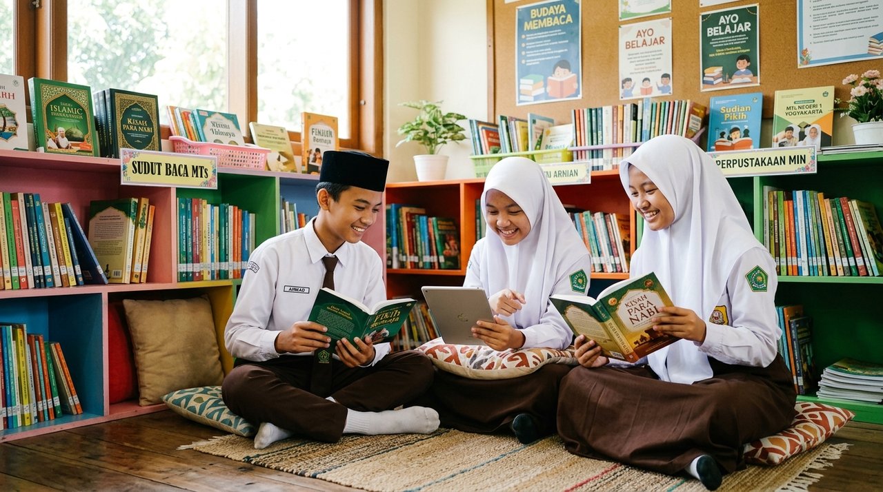 Gerakan Literasi Madrasah: Pojok Baca E-Library Diluncurkan di Setiap Ruang Kelas